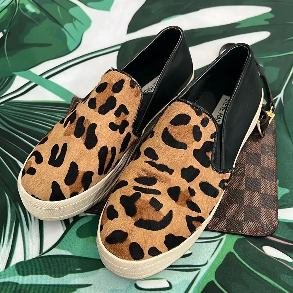 *Steve Madden Brown and black cheetah print cowhide